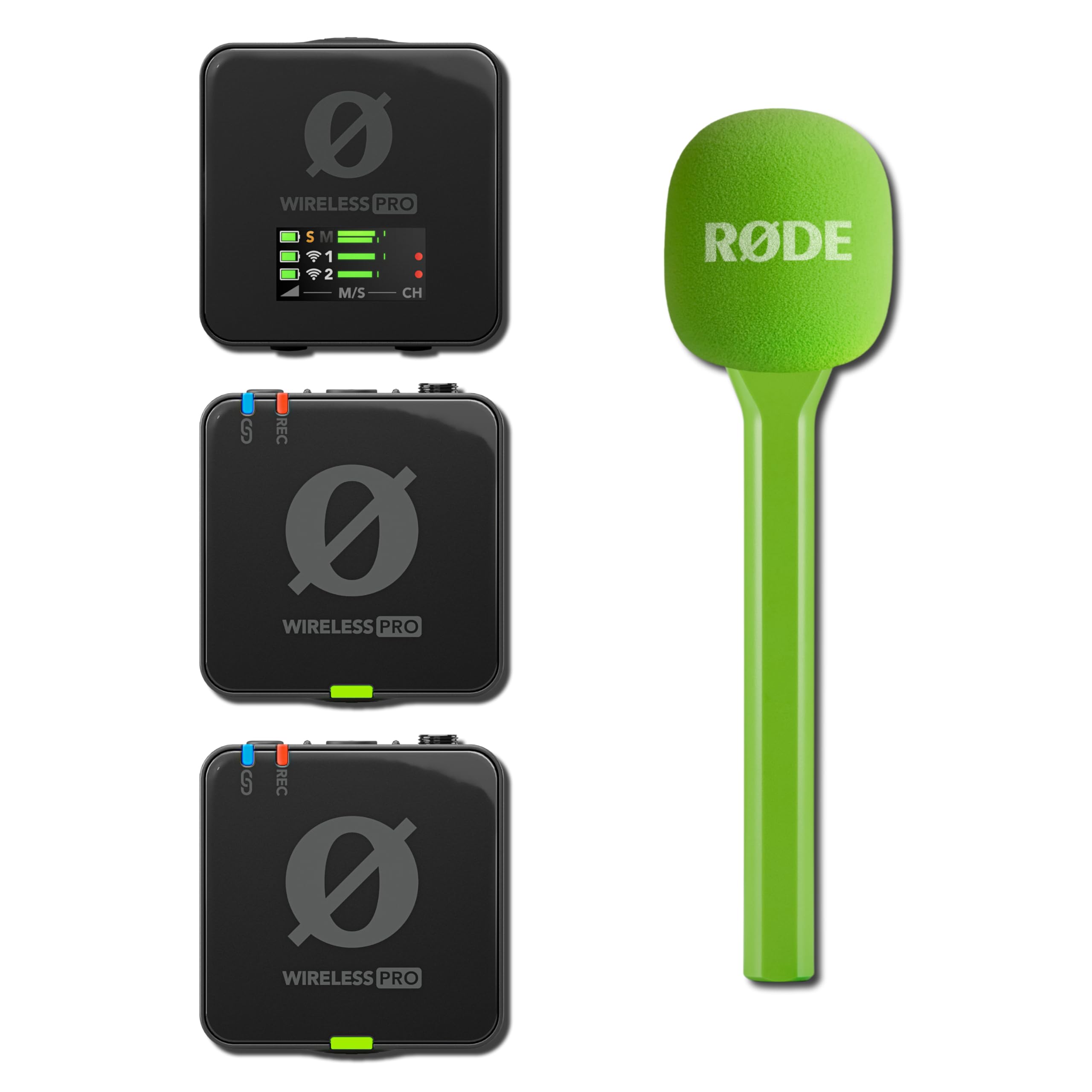 Rode Wireless Pro Wireless Microphone System with Green Interview